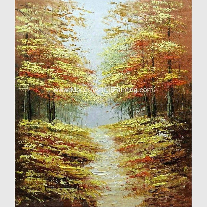 abstract palette knife oil