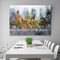 Custom Acrylic Cityscape Oil Painting Thick Texture For Children Room Decoration