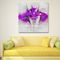 Hand Painted Abstract Canvas Art Painting Purple Dress For White Wall Decor