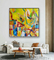 5cm Modern Canvas Geometric Abstraction Paintings For Living Room Decoration