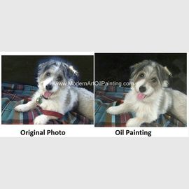 Pet Custom Oil Painting Portraits Personalized Dog Portrait Painting Unique Gift