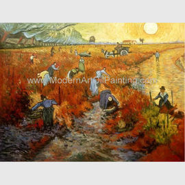 Impressionism Hand Painted Van Gogh Reproductions Red Vineyards At Arles