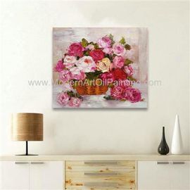 Impressionism Modern Floral Oil Painting On Canvas Hand Painted