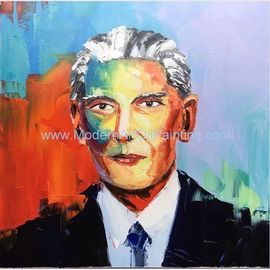 Stretcher Framing Portrait Oil Painting Custom Oil Portrait Hero Of Pakistan