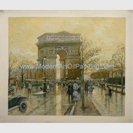 50x60cm Arc De Triomphe Oil Painting Canvas Paris Old Street Oil Paintings