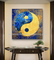 Handpainted Canvas Modern Art Oil Paintings Feng Shui Paint For Cabinet Decoration