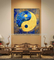 Handpainted Canvas Modern Art Oil Paintings Feng Shui Paint For Cabinet Decoration