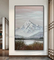 Handpainted Mountains Oil Painting Modern Landscape Canvas With Romantic Brushstrok