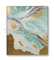 Handpainted Abstract Art Canvas Paintings Flow Color Gold For Wall Decoration