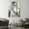 Handmade Abstract Gold Foil Oil Painting on Canvas Luxurious Thick Texture Wall Art for Living Room Decoration