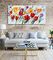 Handmade Modern Art Oil Painting / Floral Oil Painting Wall Art For Coffee Store