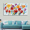 Handmade Modern Art Oil Painting / Floral Oil Painting Wall Art For Coffee Store