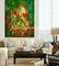 Colorful Abstract Floral Painting  Hand - Painted With Texture Customized Size Or Color
