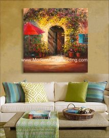 Hand Painted Modern Art Oil Painting , Modern Scenery Painting On Canvas