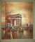 Contemporary Paris Street Scene Oil Painting Arc De Triomphe On Canvas