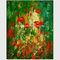 Colorful Abstract Floral Painting  Hand - Painted With Texture Customized Size Or Color