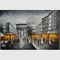 Canvas Paris Cityscape Paintings , Oil Painting Modern Abstract Art Bars