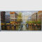 Paris Street Scene Canvas Painting Customized Size Color For Neo-Classic Style