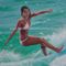 Realistic Custom Oil Painting Portraits Surf Lady Sports Oil Paintings From Picture