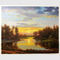 Classical Nature Oil Painting Landscape Sunset Landscape Painting With Stream