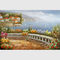 Coastline Mediterranean Oil Painting Italy Landscape Oil Painting For Wall Decor
