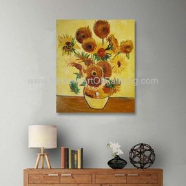 Contemporary Sunflower Floral Oil Painting On Canvas Van Gogh Masterpiece Replicas