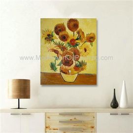 Contemporary Sunflower Floral Oil Painting On Canvas Van Gogh Masterpiece Replicas