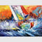 Handmade Decorative Seascape Oil Painting by knife for Home Decoration