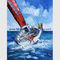 Palette Knife Ship Paintings On Canvas Abstract Boats For Companies Clubs
