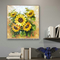 Floral Sunflower Palette Knife Painting For Living Room Interior Decoration