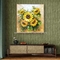 Floral Sunflower Palette Knife Painting For Living Room Interior Decoration