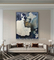 OEM Acrylic Modern Abstract Art Canvas Paintings 5cm For Bedroom