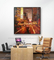Cityscape Palette Knife Oil Painting Modern Street Oil Paintings For Decoration