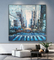 Palette Knife Cityscape Streetscape Oil Paintings Modern Canvas Art For Home Decoration
